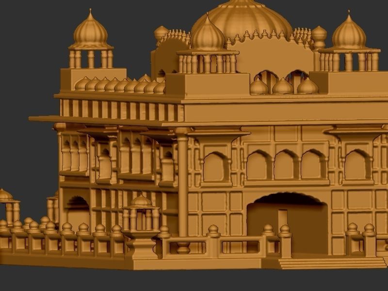 Golden Temple  3D print model_8