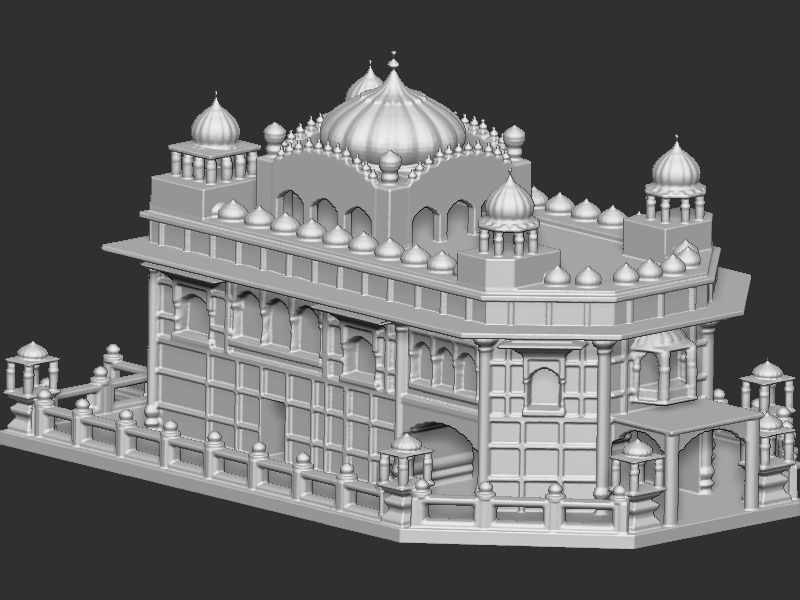 Golden Temple  3D print model_14