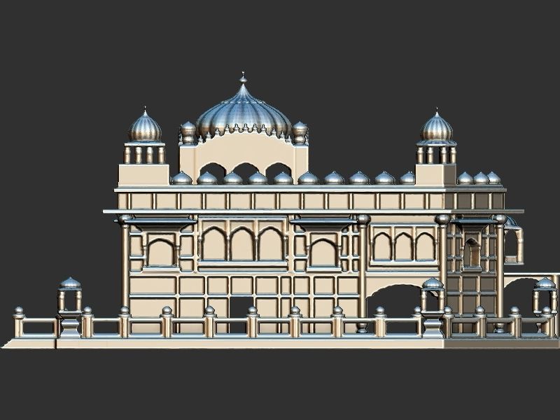 Golden Temple  3D print model_11