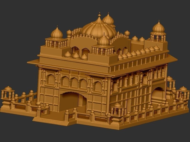 Golden Temple  3D print model_6