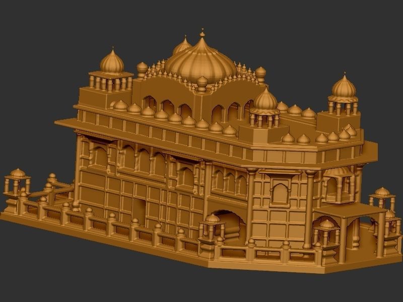 Golden Temple  3D print model_5