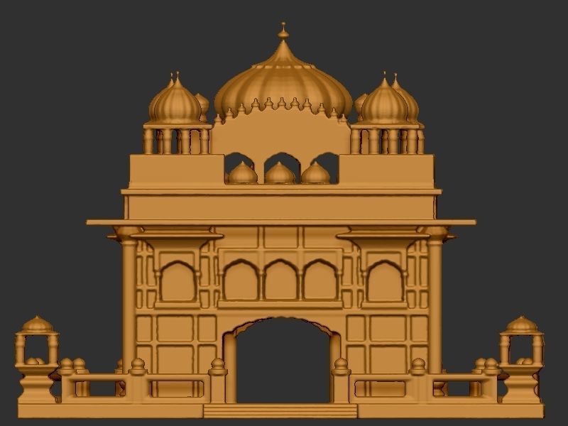 Golden Temple  3D print model_3