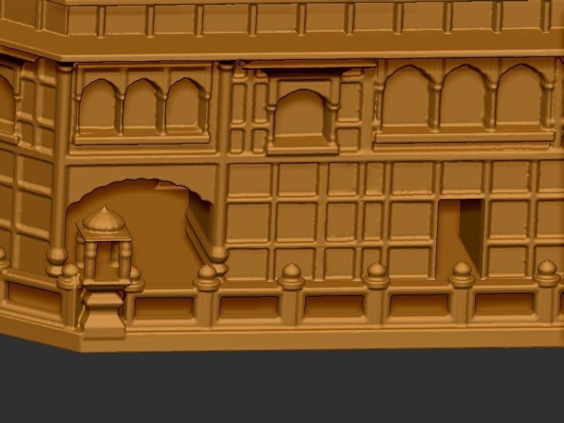 Golden Temple  3D print model_9