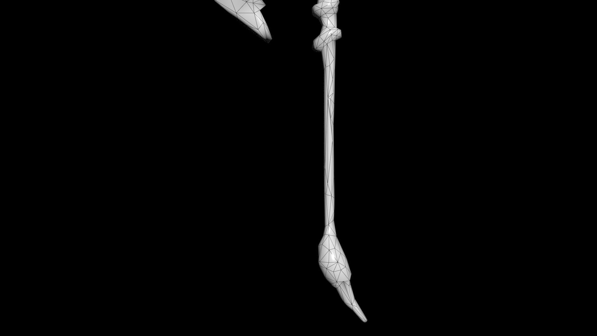 DarkFantasy sword Low-poly 3D model_6