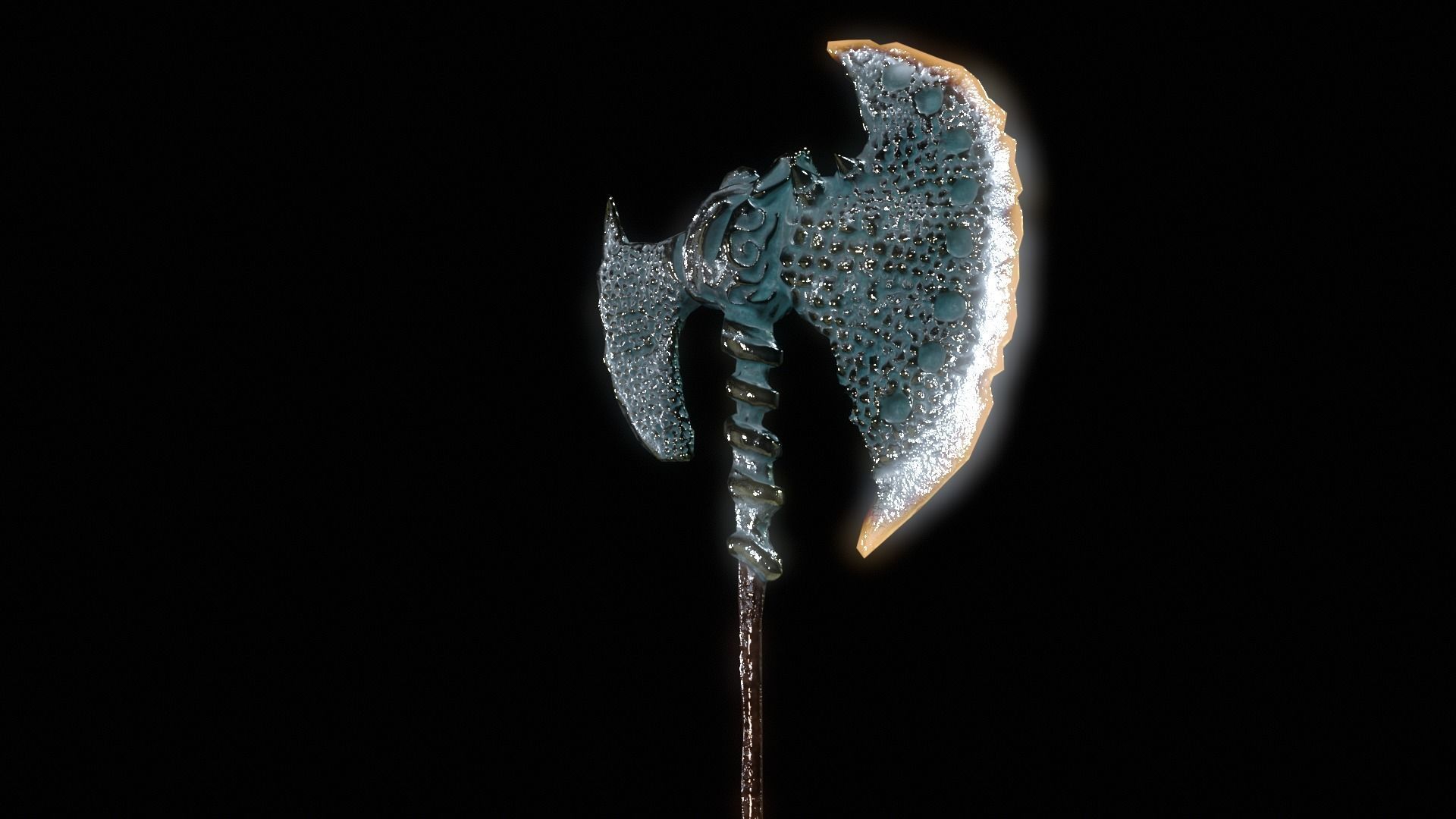 DarkFantasy sword Low-poly 3D model_2