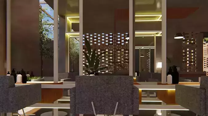unisex saloon design 3D print model