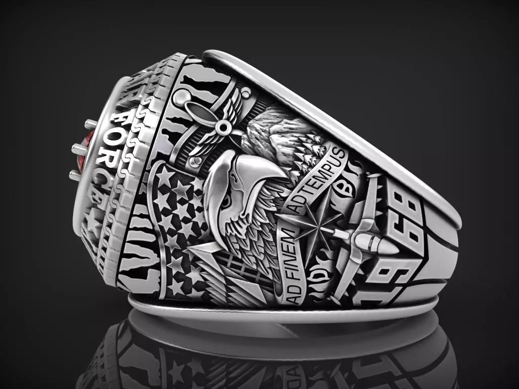 US army ring 1968 3D print model_0