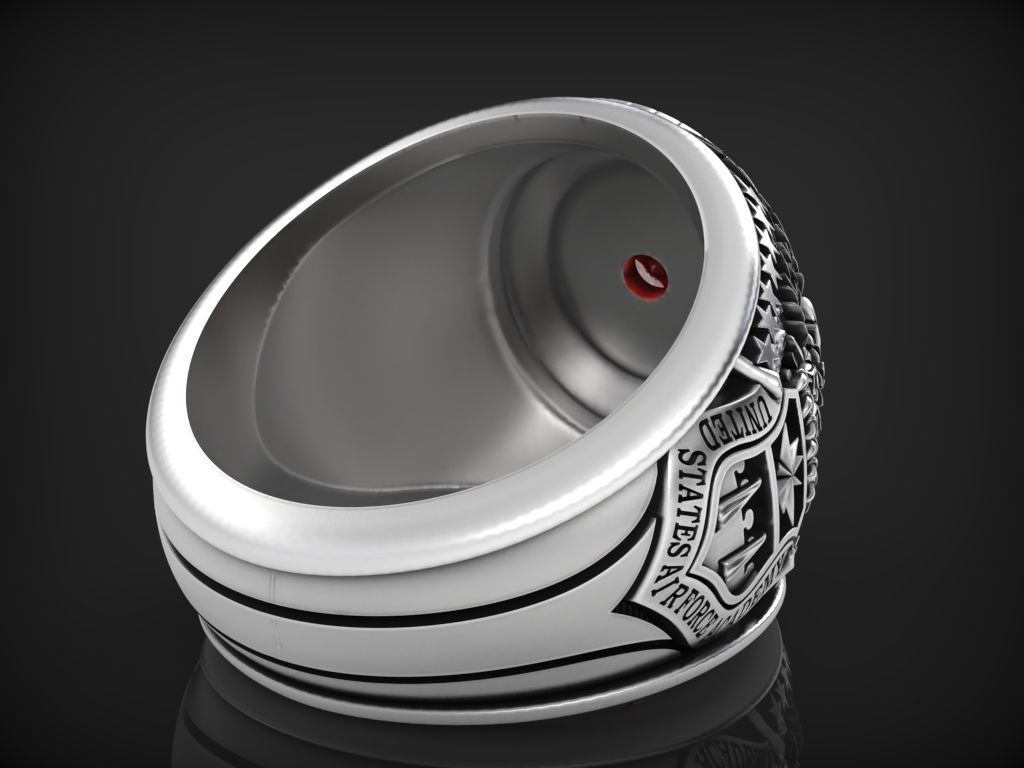 US army ring 1968 3D print model_2