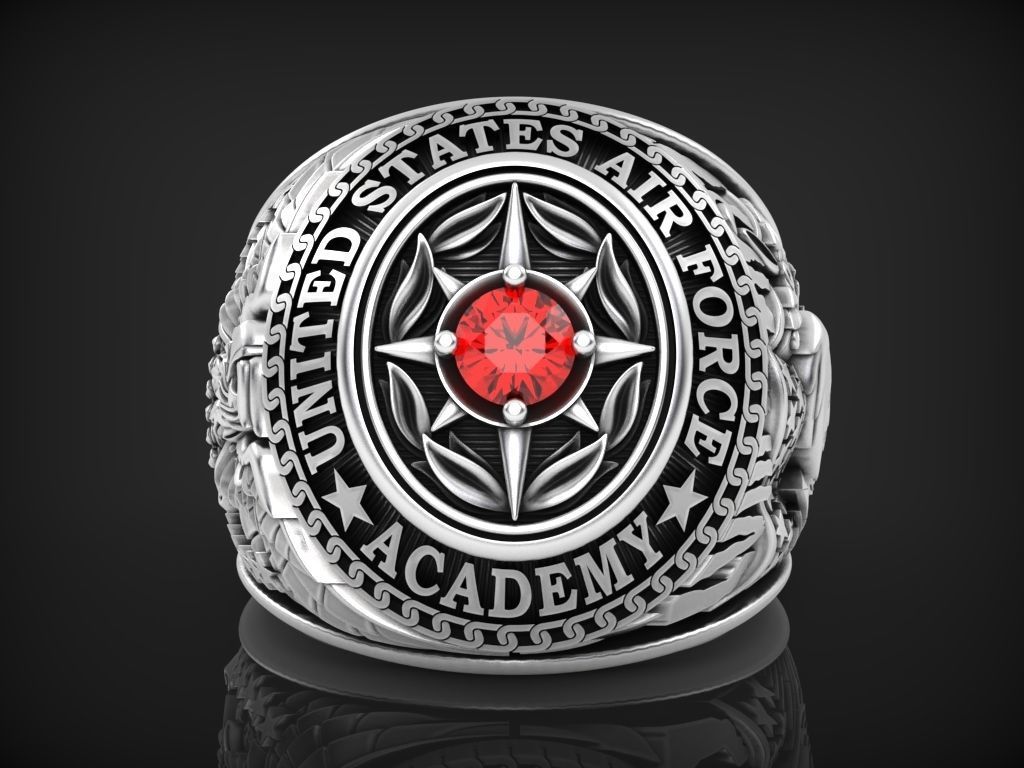 US army ring 1968 3D print model_7