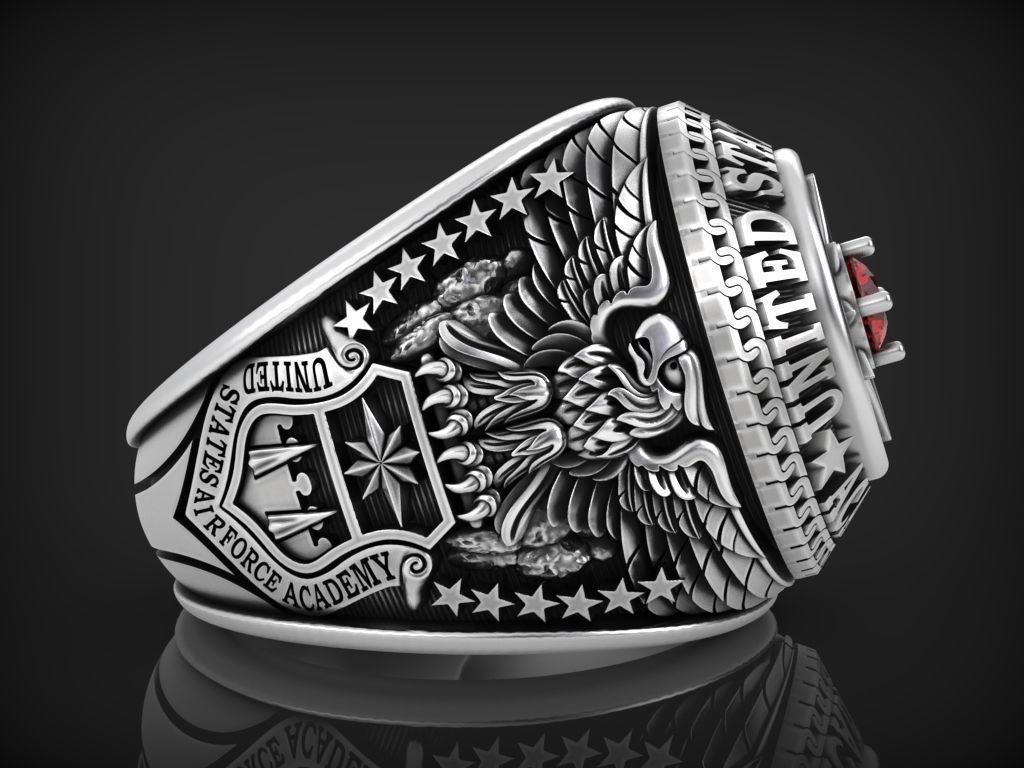 US army ring 1968 3D print model_1