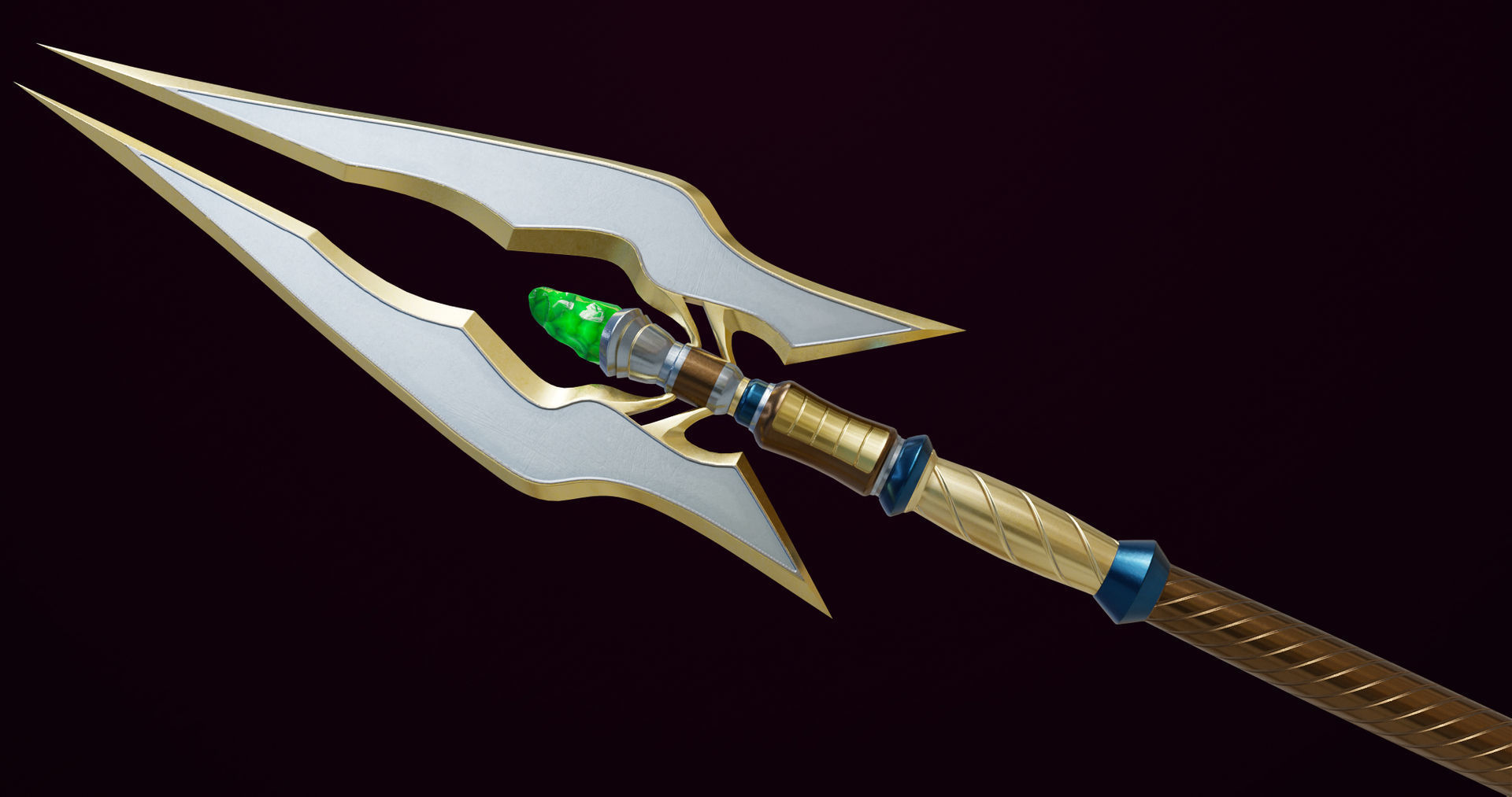 3 Fantasy Tridents Collection All PBR Unity UE Textures Included _22