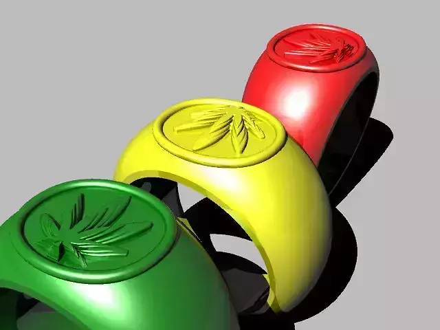 cannabis themed jewelry ring