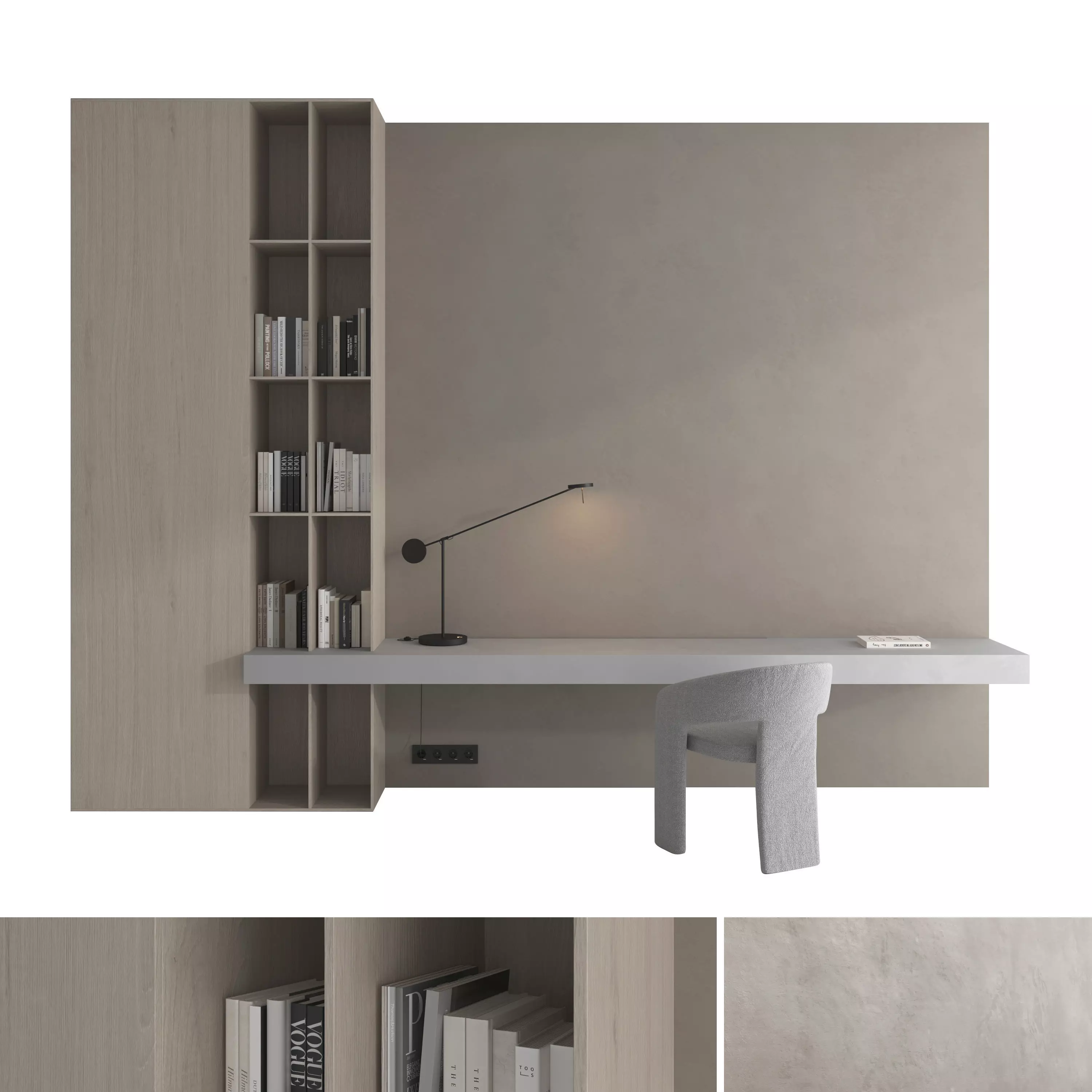 Workplace set 03 3D model_0