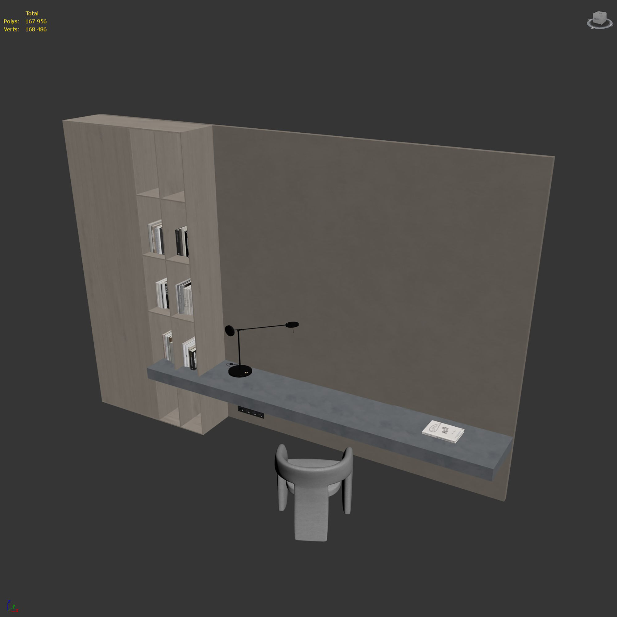 Workplace set 03 3D model_7