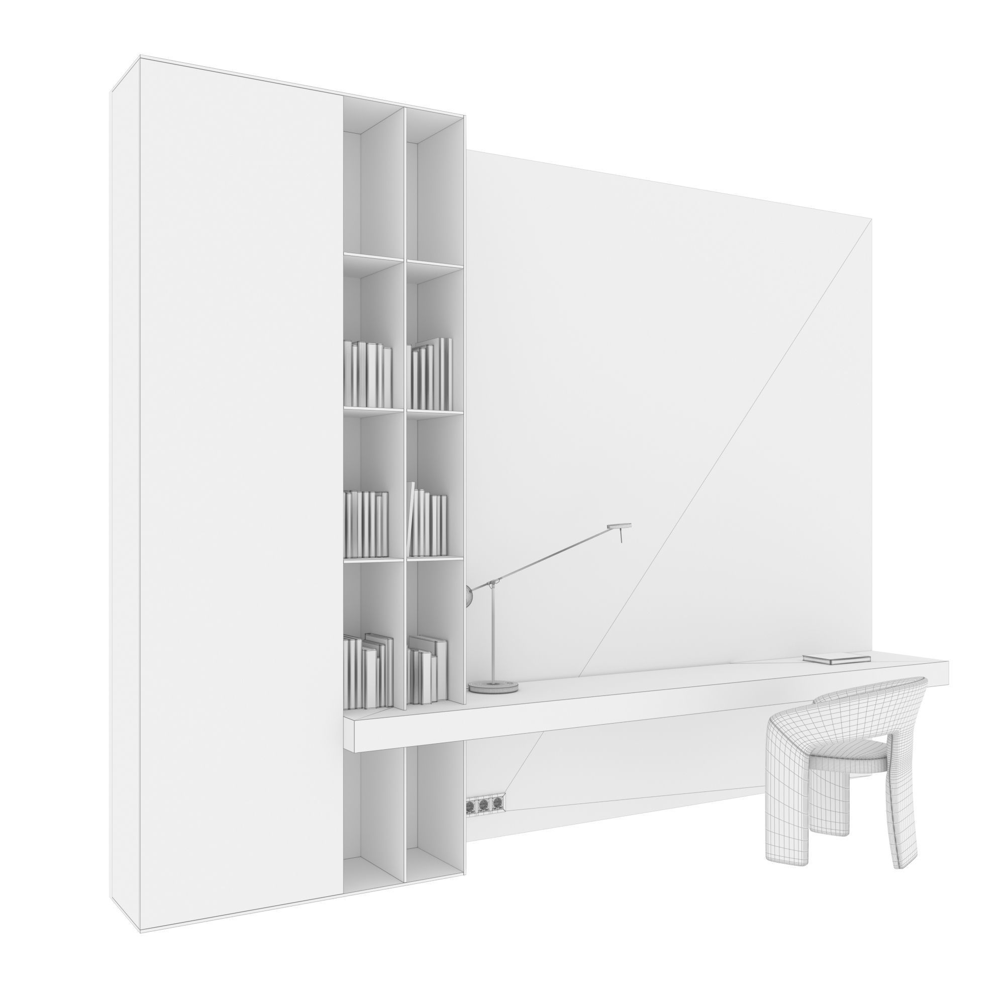 Workplace set 03 3D model_6