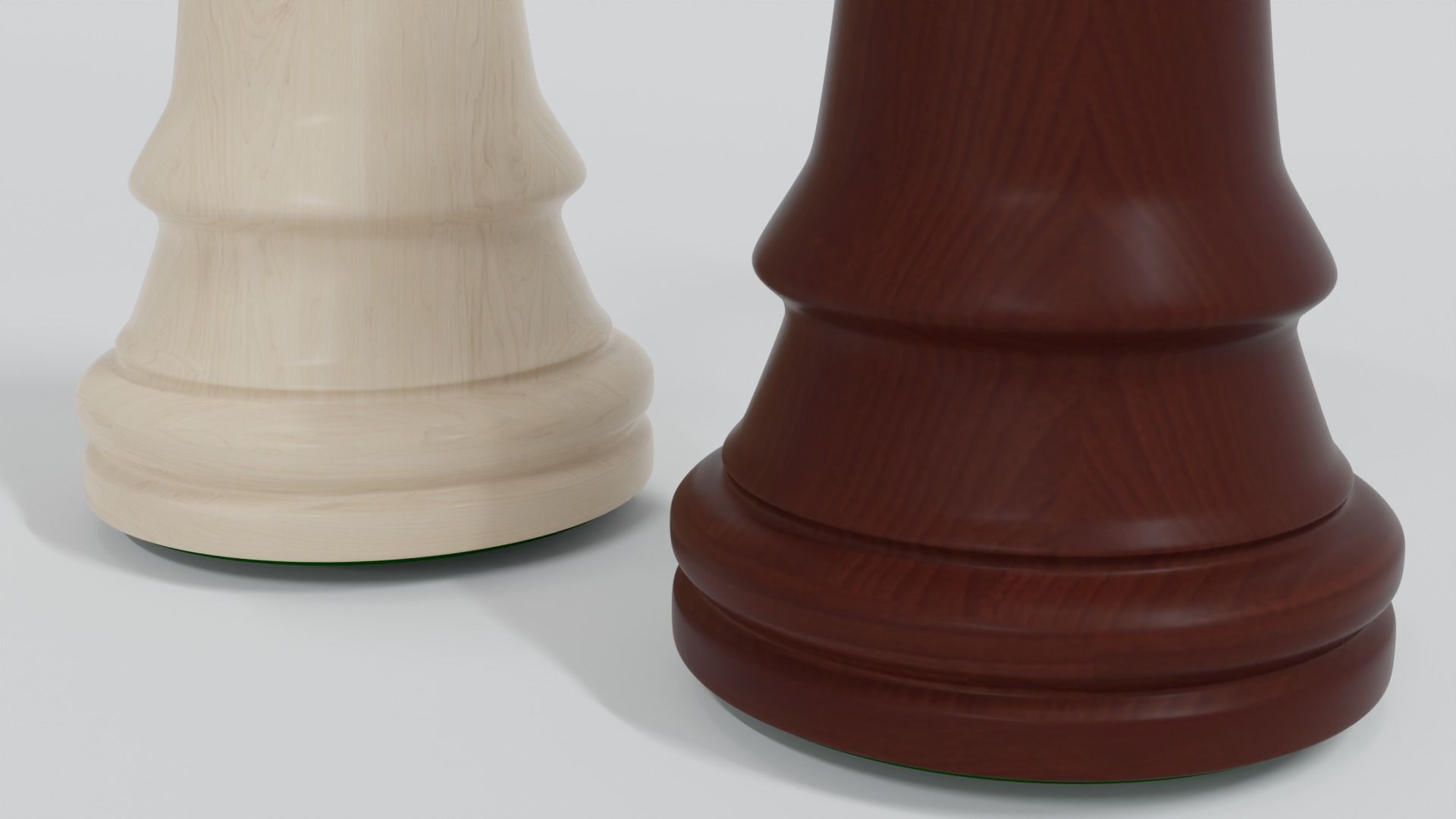 Wooden Chess Set  3D model_31