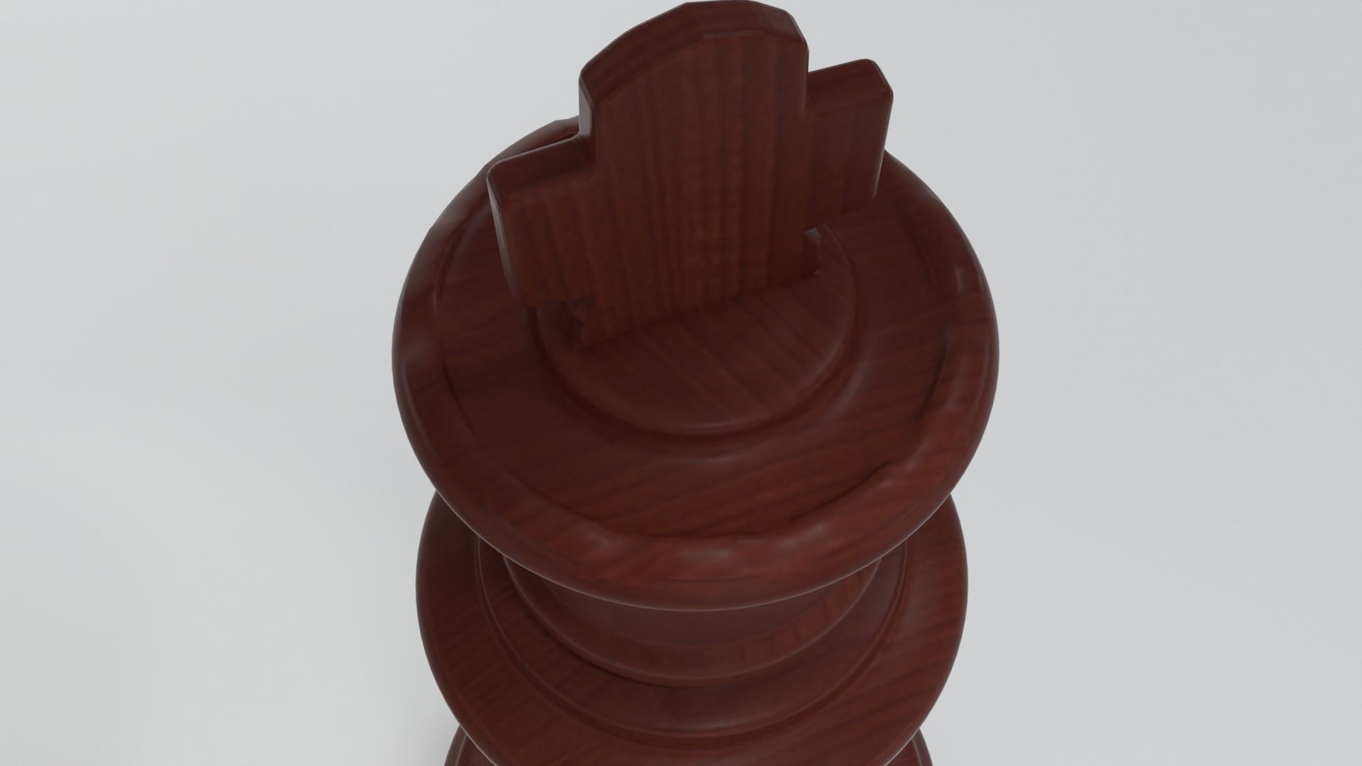 Wooden Chess Set  3D model_18