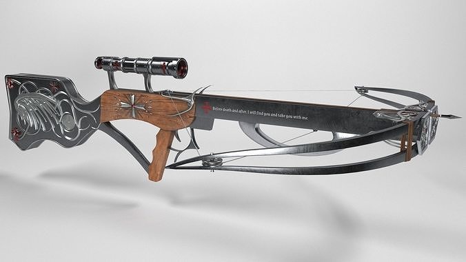 Crossbow of hunters of the Holy Order Low-poly 3D model