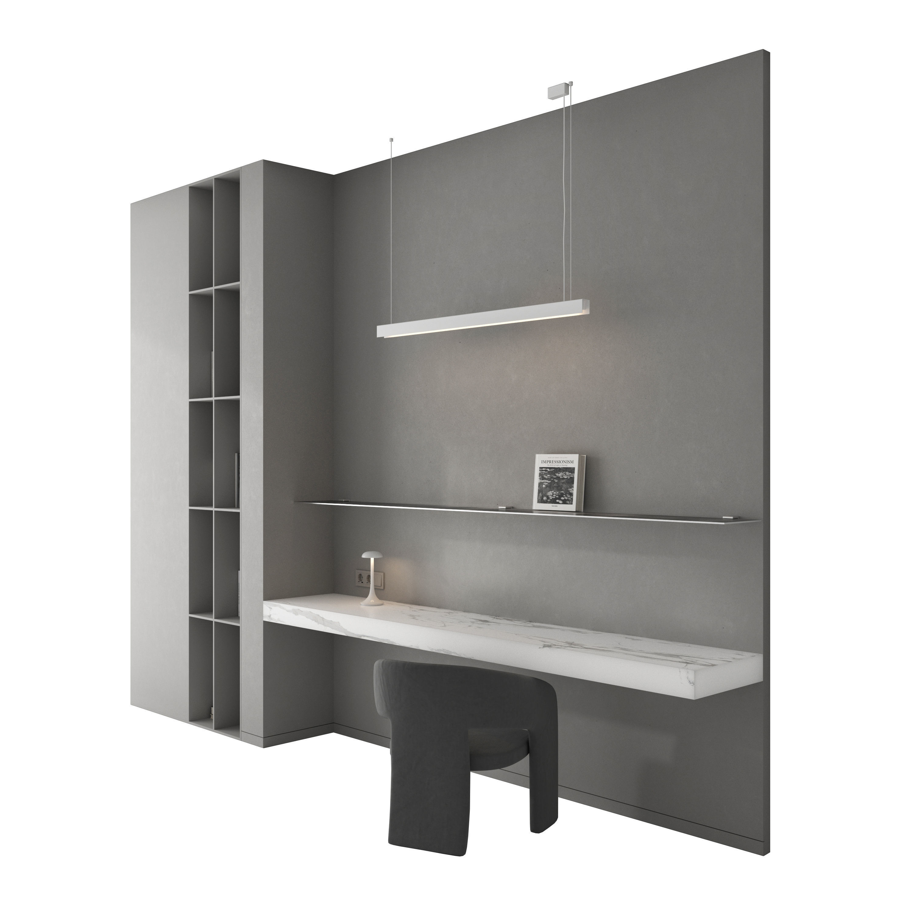 Workplace set 04 3D model_1