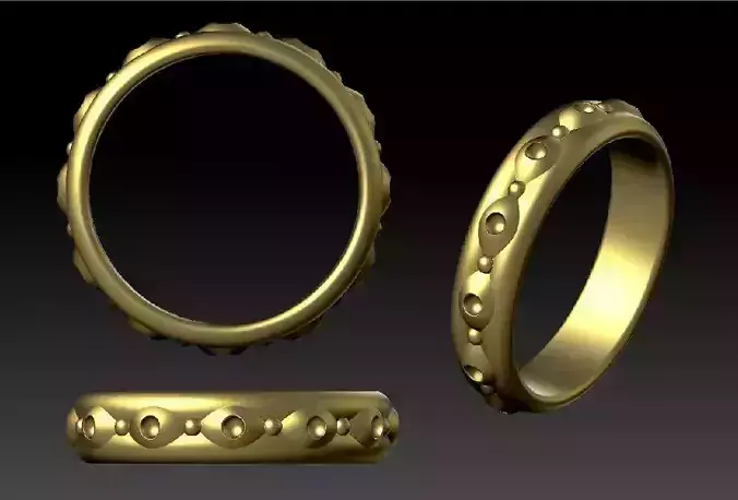 Alien Jewelry - Eye Ring 16-21 size scale