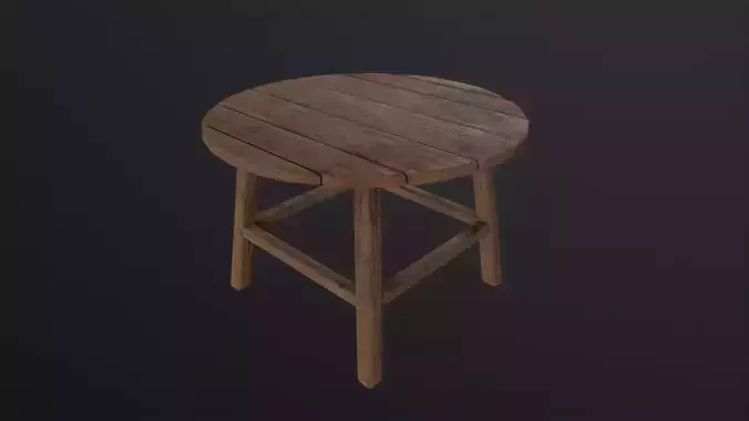 Old dusty table 3D Model Low-poly 3D model Old dusty table 3D Model Low-poly 3D model