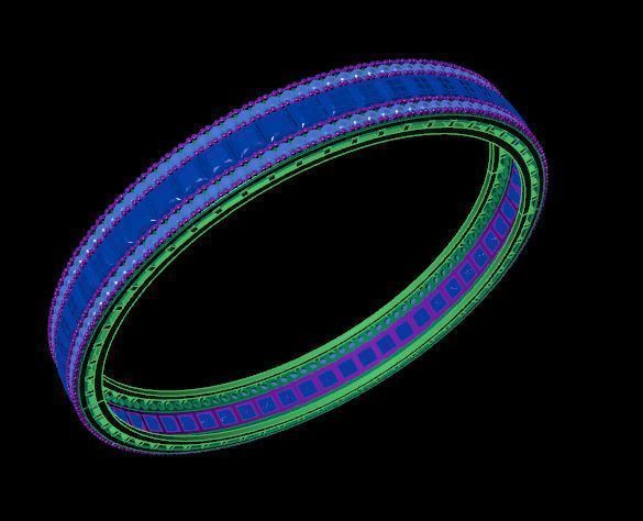 Bracelet 3D print model_3