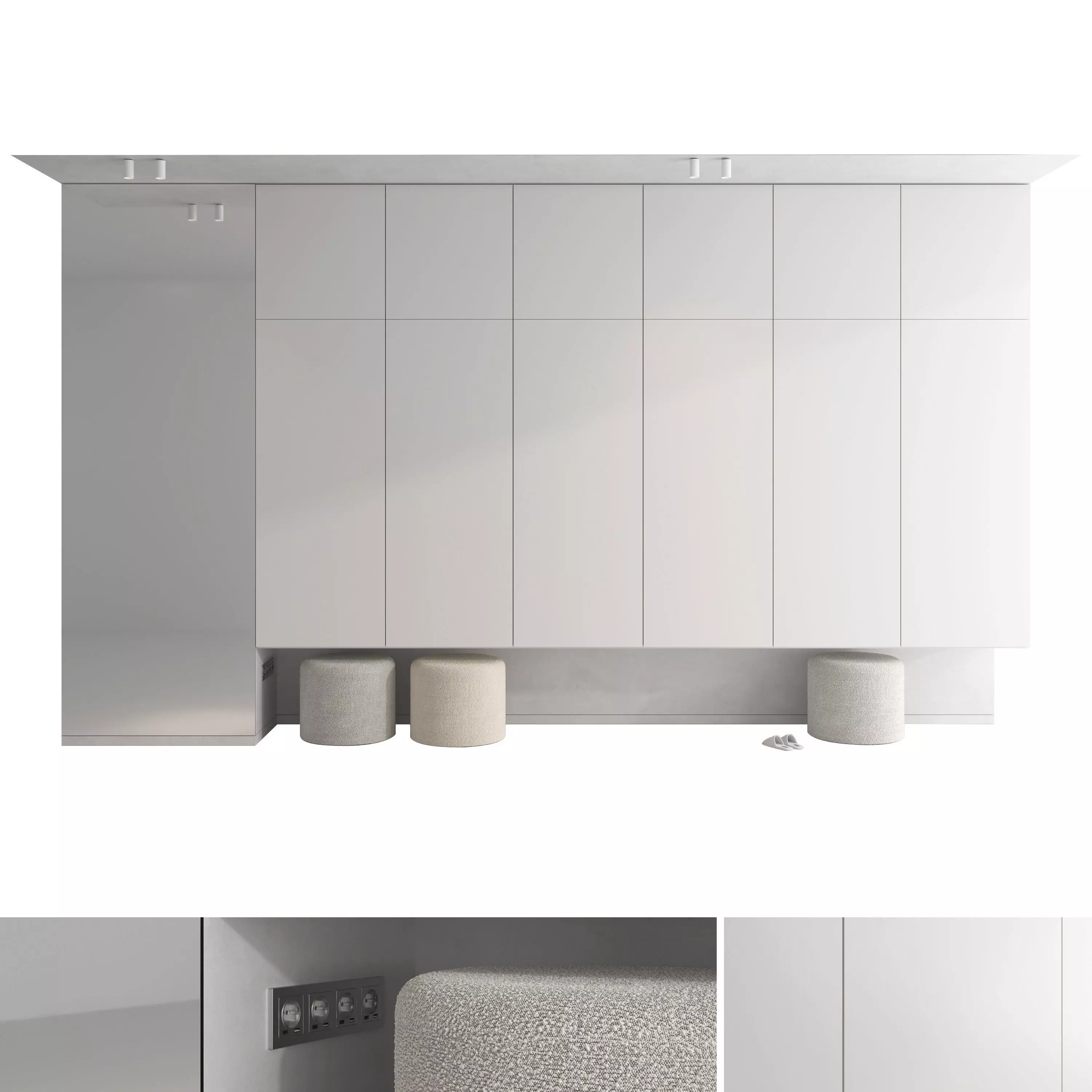 Hallway set 10 3D model_0