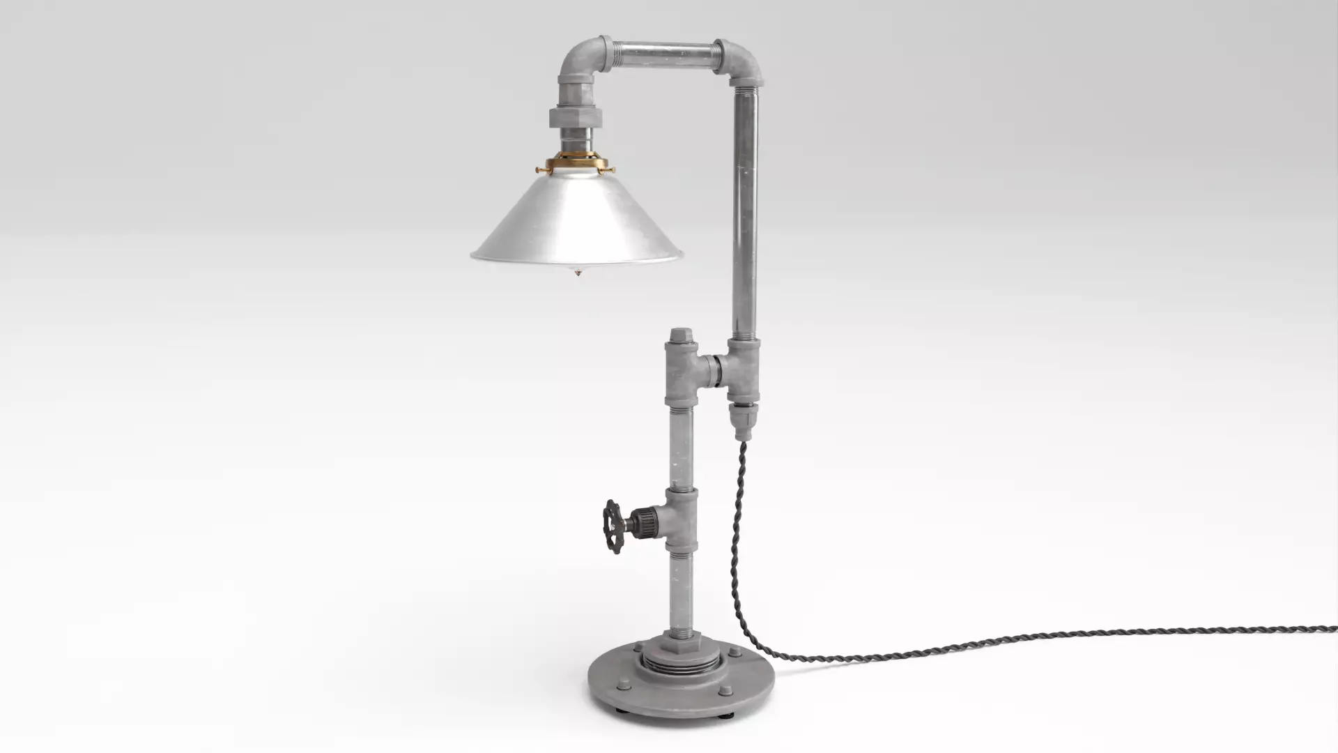 Industrial Tube Lamp 3D model_0