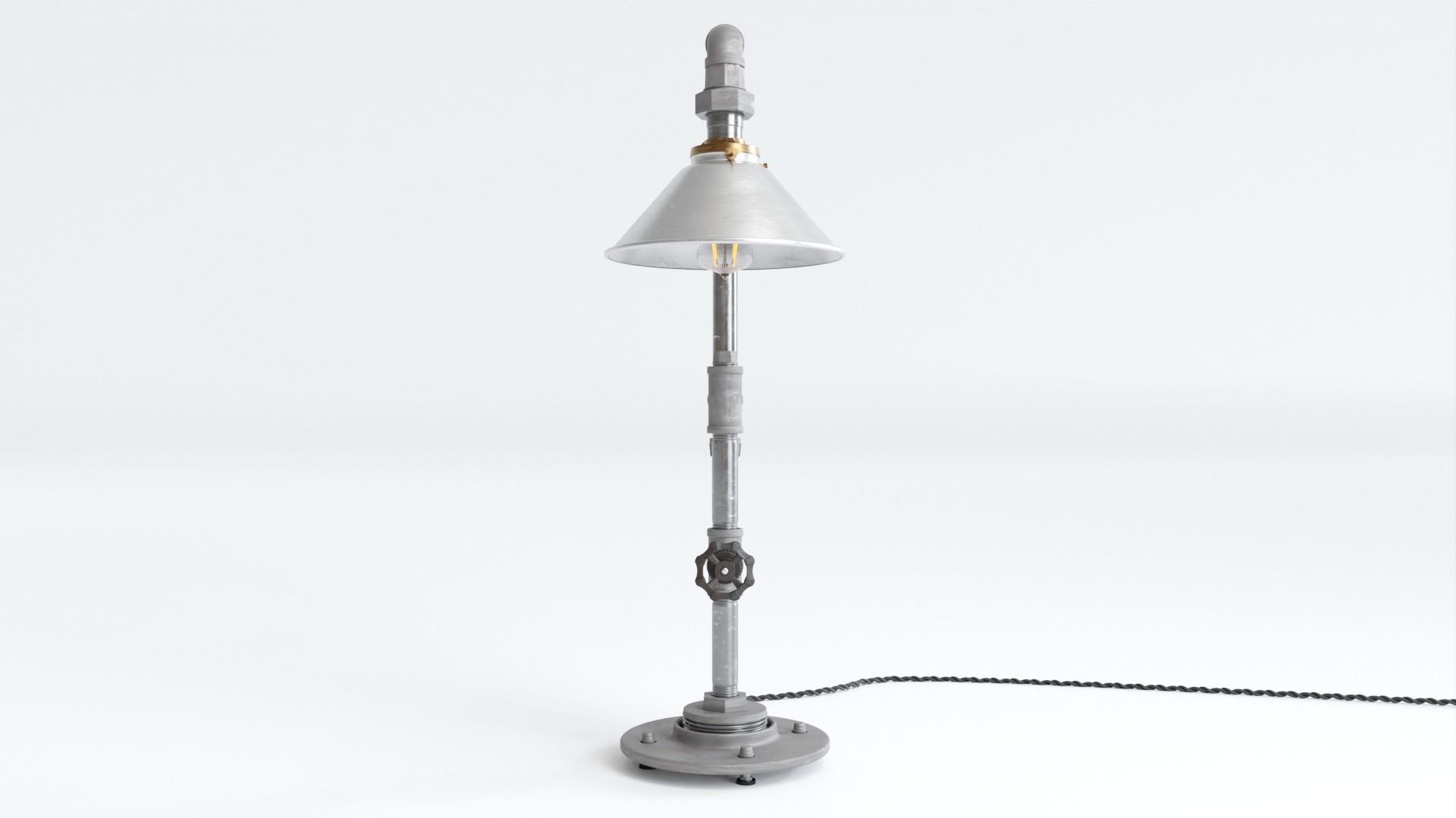 Industrial Tube Lamp 3D model_8