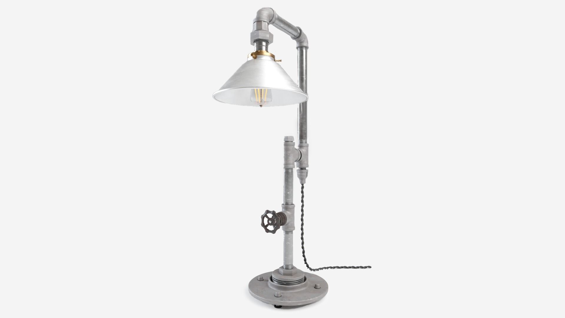 Industrial Tube Lamp 3D model_5
