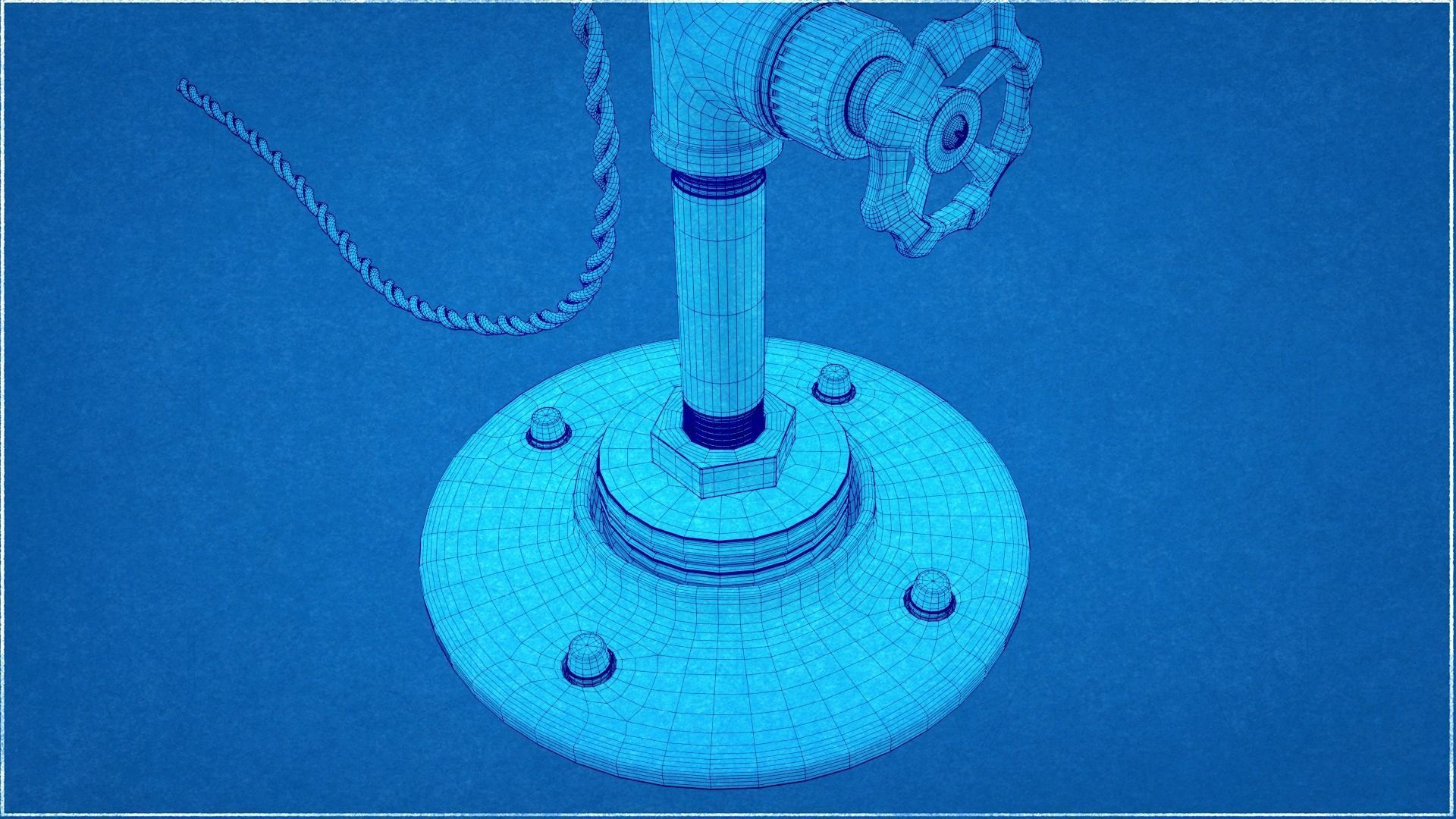 Industrial Tube Lamp 3D model_14