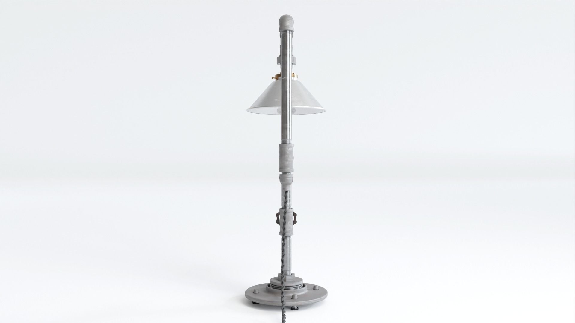 Industrial Tube Lamp 3D model_9