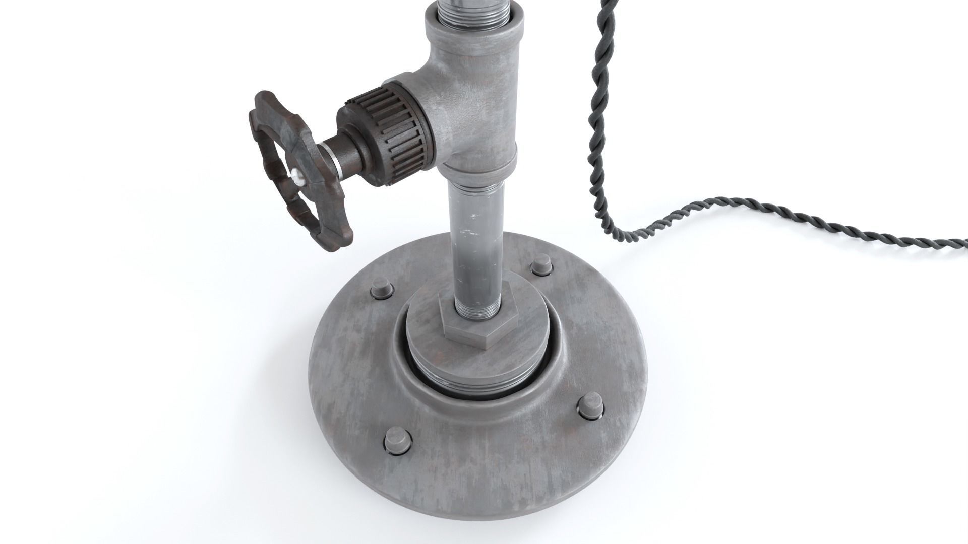 Industrial Tube Lamp 3D model_4