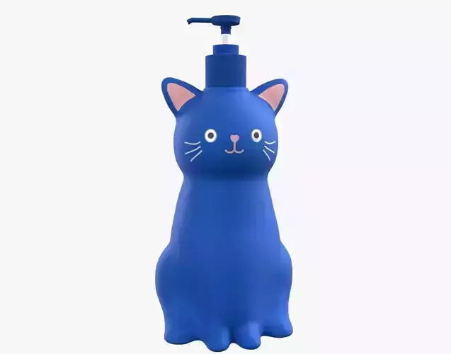 Cat Liquid Soap Dispenser Blue Version