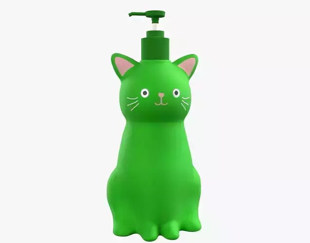 Cat Liquid Soap Dispenser Green Version