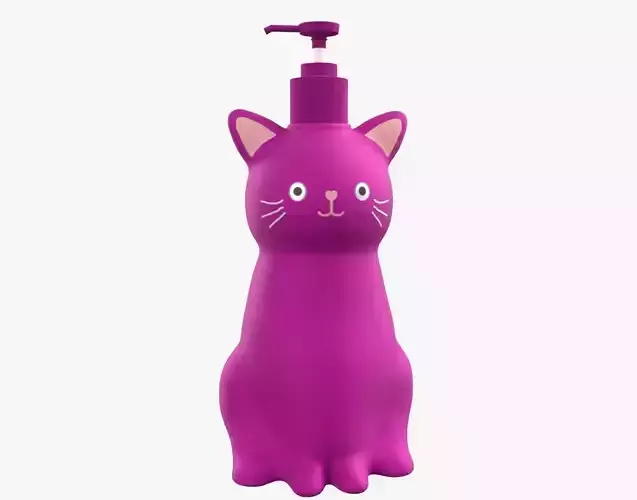 Cat Liquid Soap Dispenser Pink Version
