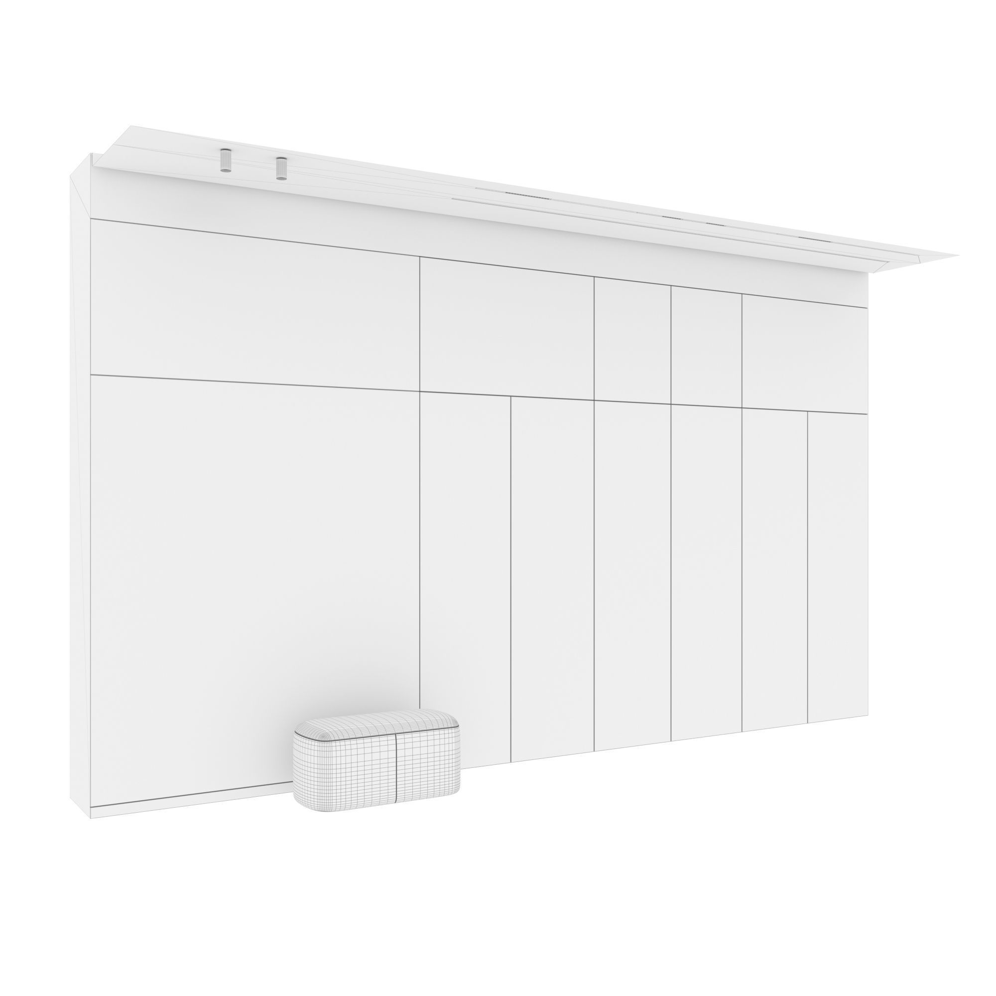 Hallway set 11 3D model_5