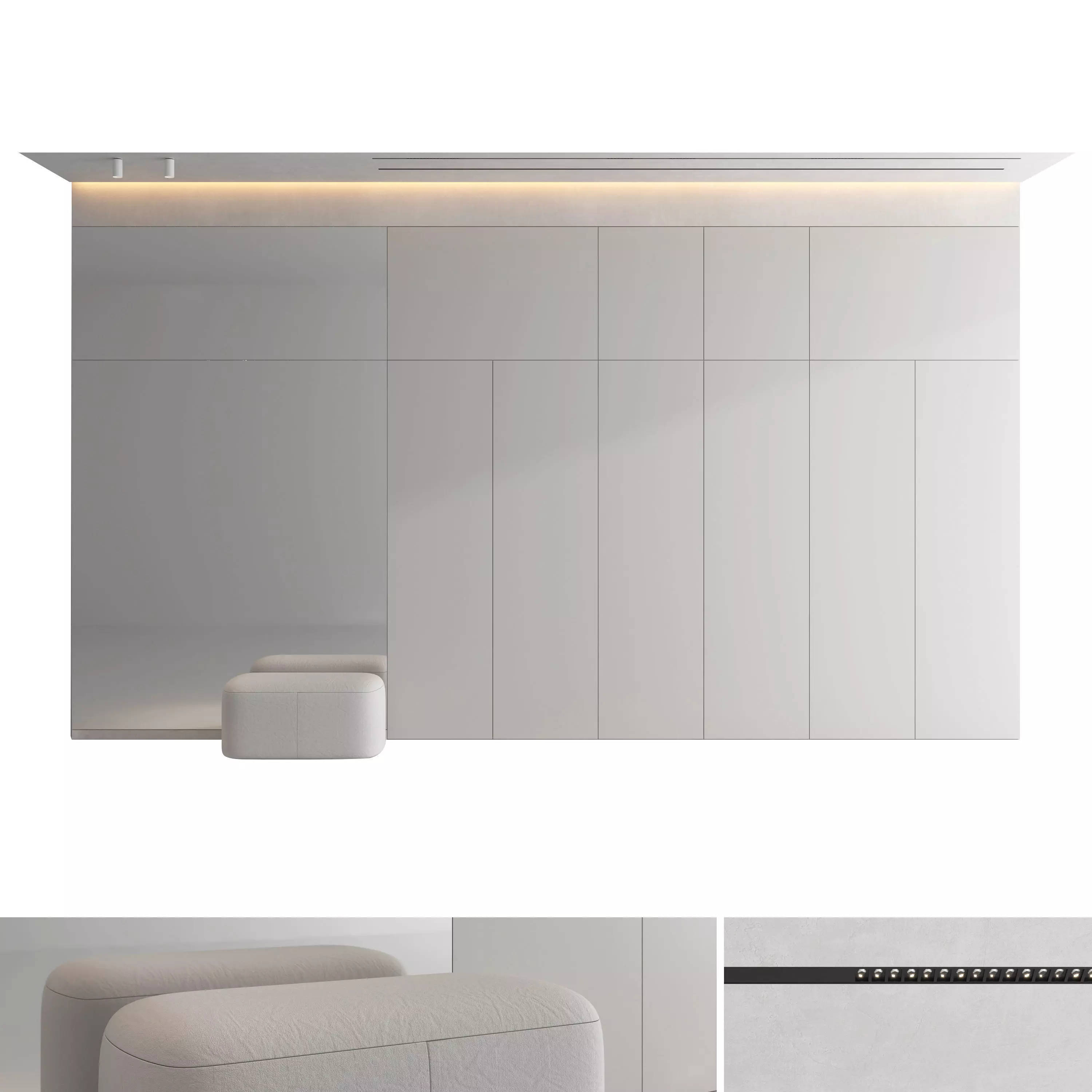 Hallway set 11 3D model_0