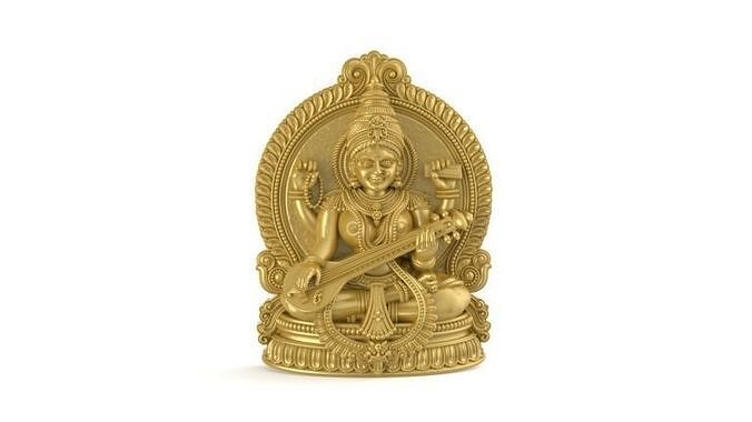 Saraswati pendant  3D print model