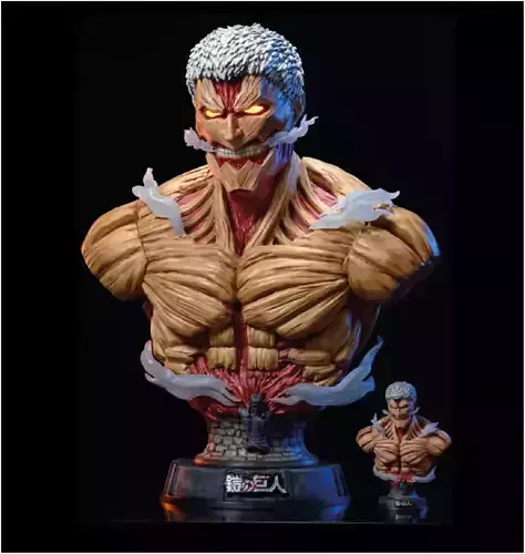 Bust of Armored Titan of Reiner  3D print model
