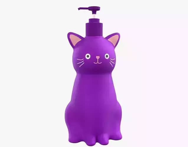 Cat Liquid Soap Dispenser Purple Version