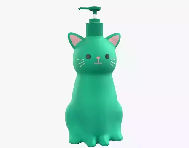 Cat Liquid Soap Dispenser Turquoise Version