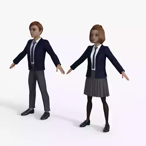 High school students Girl and Boy