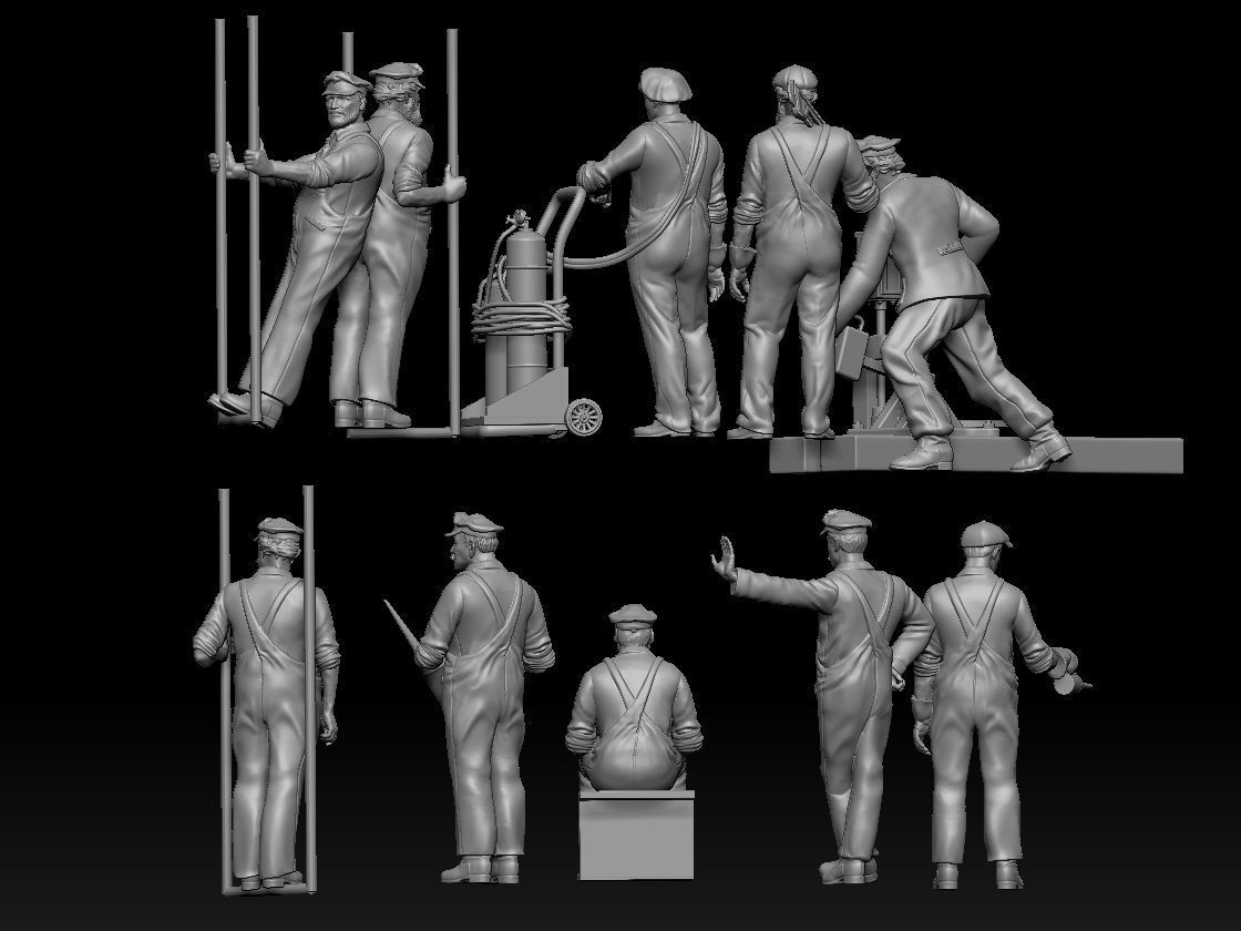 staff railroad 3D print model_13