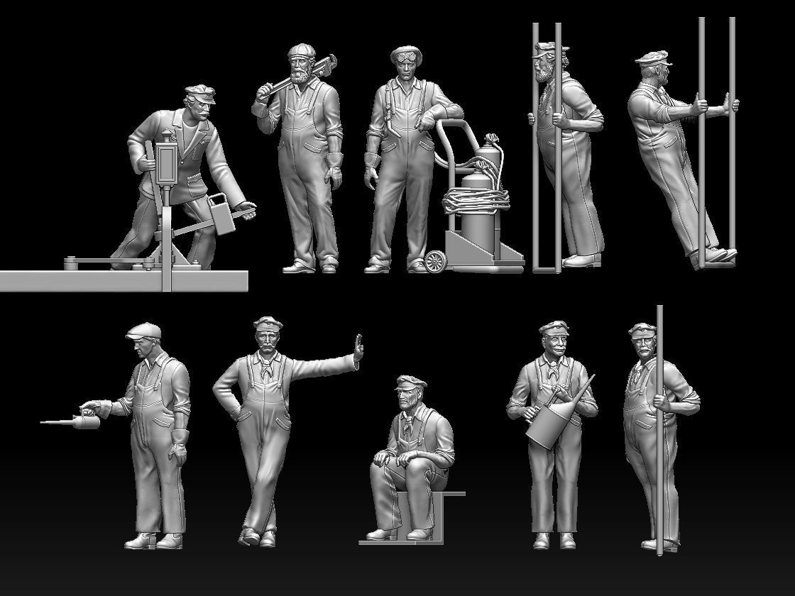 staff railroad 3D print model_7