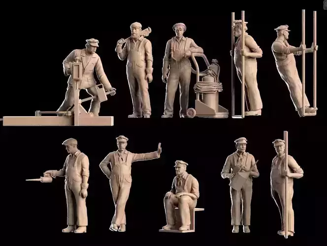 staff railroad 3D print model