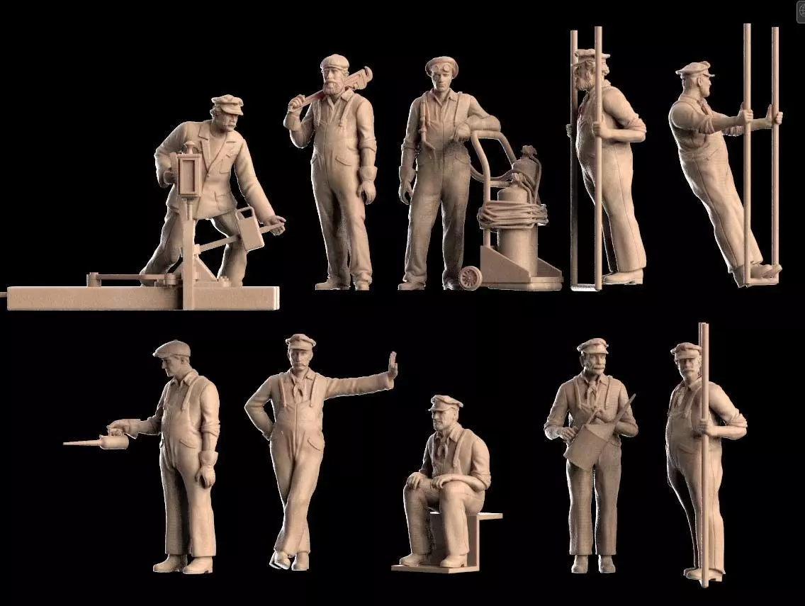 staff railroad 3D print model_0