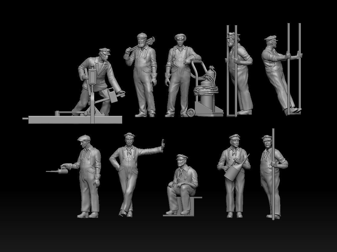 staff railroad 3D print model_4