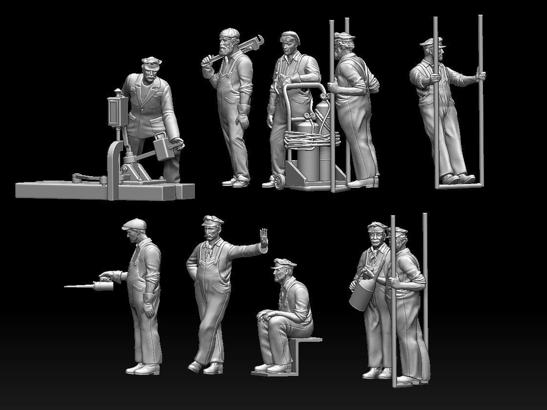 staff railroad 3D print model_6