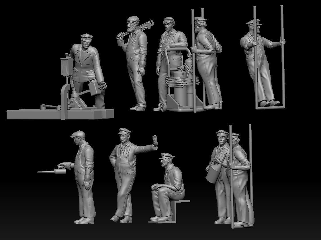 staff railroad 3D print model_8